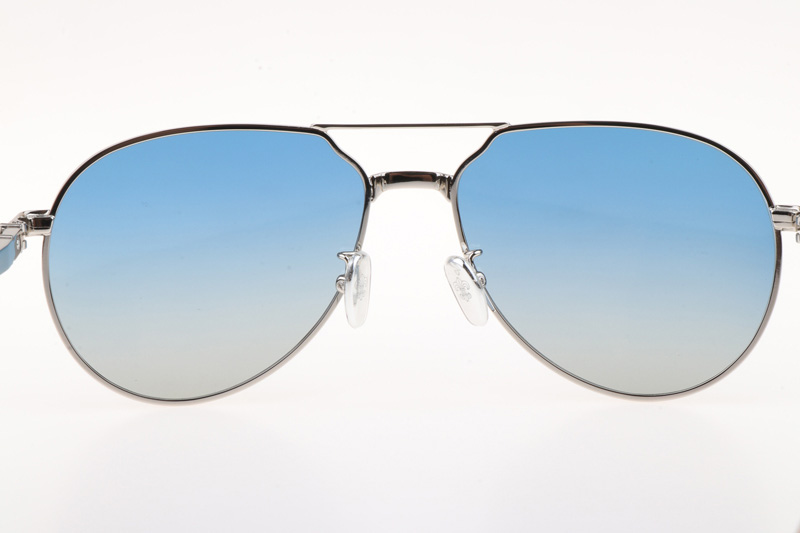 CH8123 Sunglasses Silver Gradient Blue