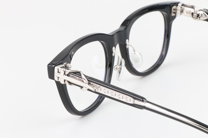 CH8133 Eyeglasses Black Silver