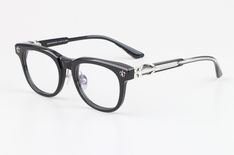 CH8133 Eyeglasses Black Silver