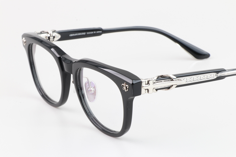 CH8133 Eyeglasses Black Silver