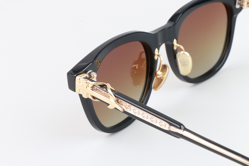 CH8133 Sunglasses Black Gold Gradient Brown