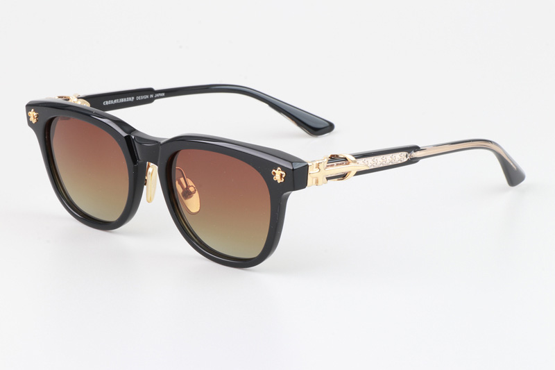 CH8133 Sunglasses Black Gold Gradient Brown