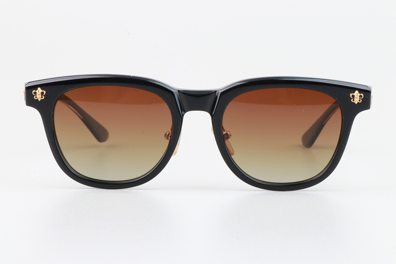 CH8133 Sunglasses Black Gold Gradient Brown