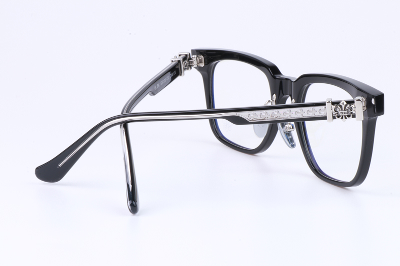 CH8138 Eyeglasses Black Silver