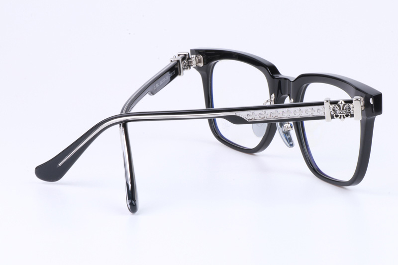 CH8138 Eyeglasses Black Silver