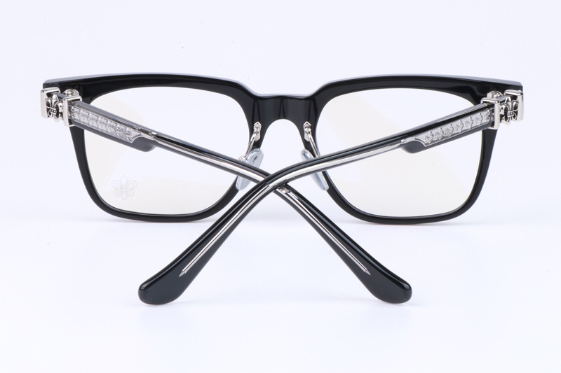 CH8138 Eyeglasses Black Silver