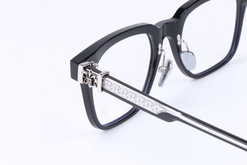 CH8138 Eyeglasses Black Silver