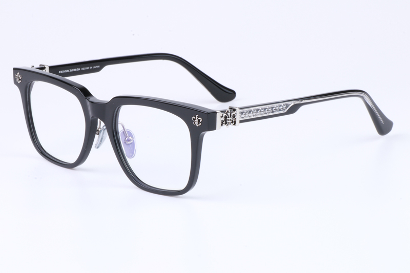 CH8138 Eyeglasses Black Silver