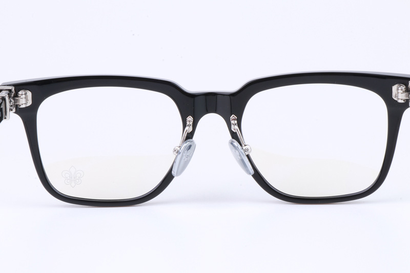 CH8138 Eyeglasses Black Silver