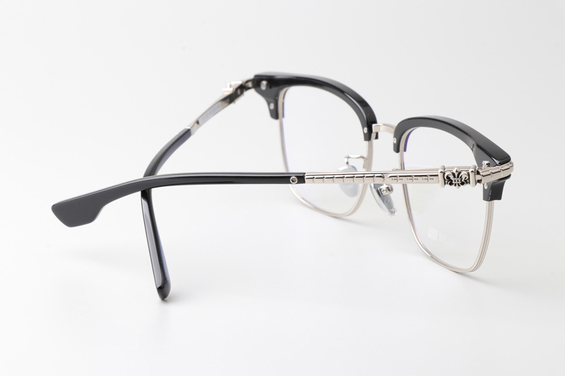 CH8148 Eyeglasses Black Silver