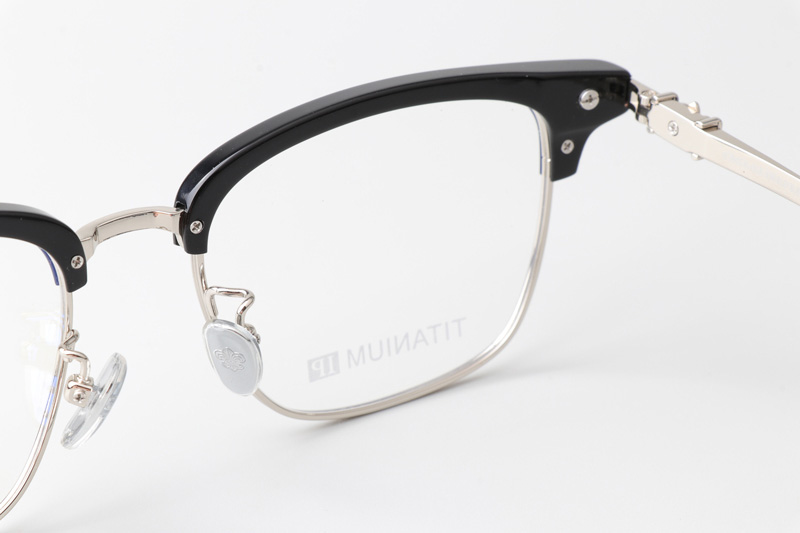 CH8148 Eyeglasses Black Silver