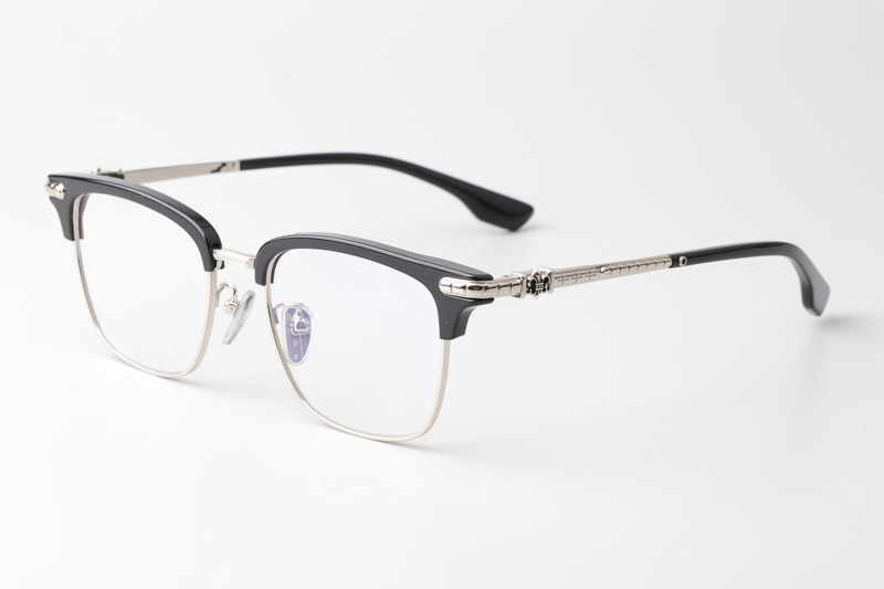 CH8148 Eyeglasses Black Silver