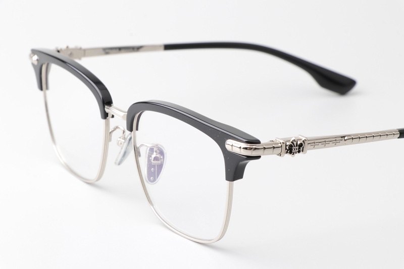 CH8148 Eyeglasses Black Silver