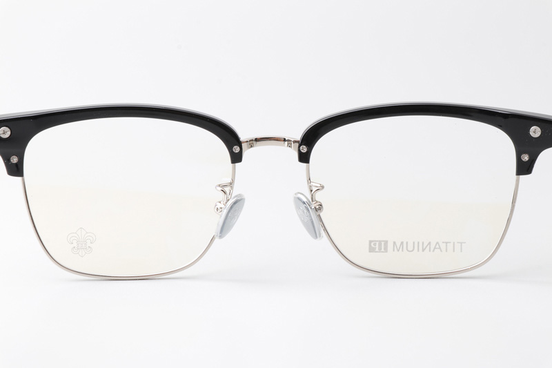 CH8148 Eyeglasses Black Silver