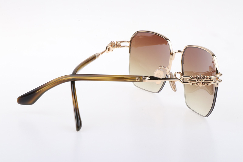 CH8154 Sunglasses Gold Gradient Brown