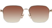 CH8154 Sunglasses Gold Gradient Brown