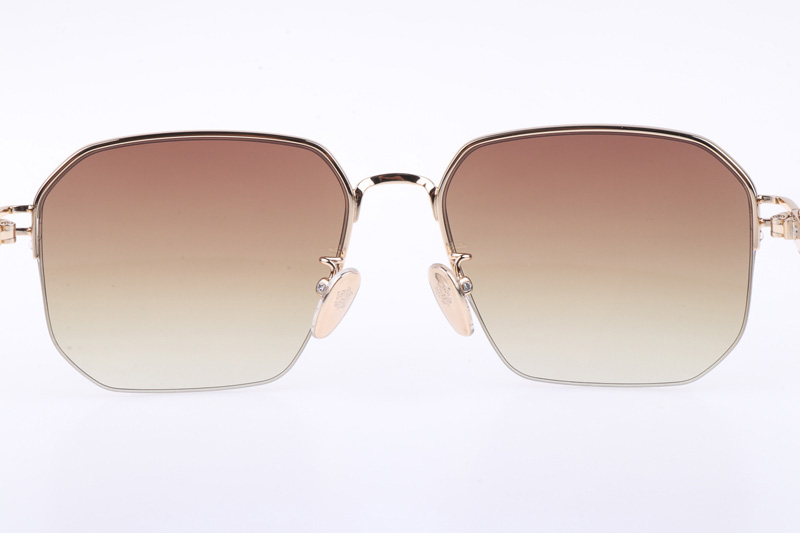 CH8154 Sunglasses Gold Gradient Brown