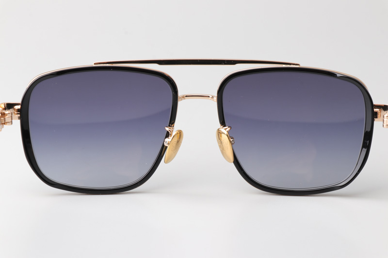 CH8194 Sunglasses Black Gold Gradient Blue