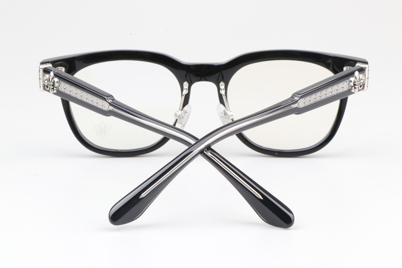 CH8199 Eyeglasses Black Silver