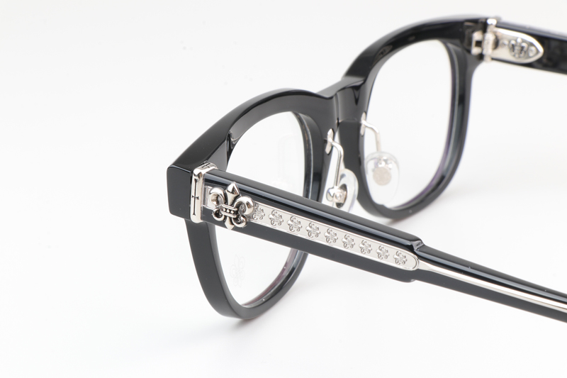 CH8199 Eyeglasses Black Silver