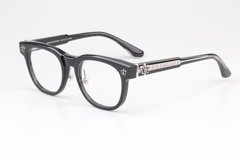 CH8199 Eyeglasses Black Silver