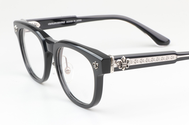 CH8199 Eyeglasses Black Silver