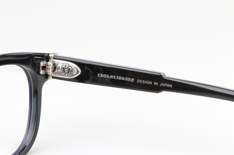 CH8199 Eyeglasses Black Silver