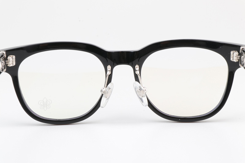 CH8199 Eyeglasses Black Silver