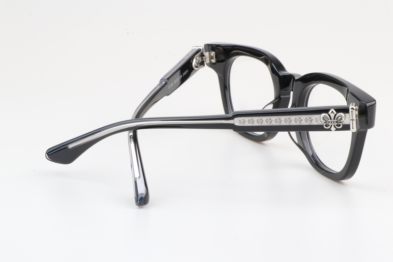 CH8204 Eyeglasses Black Silver