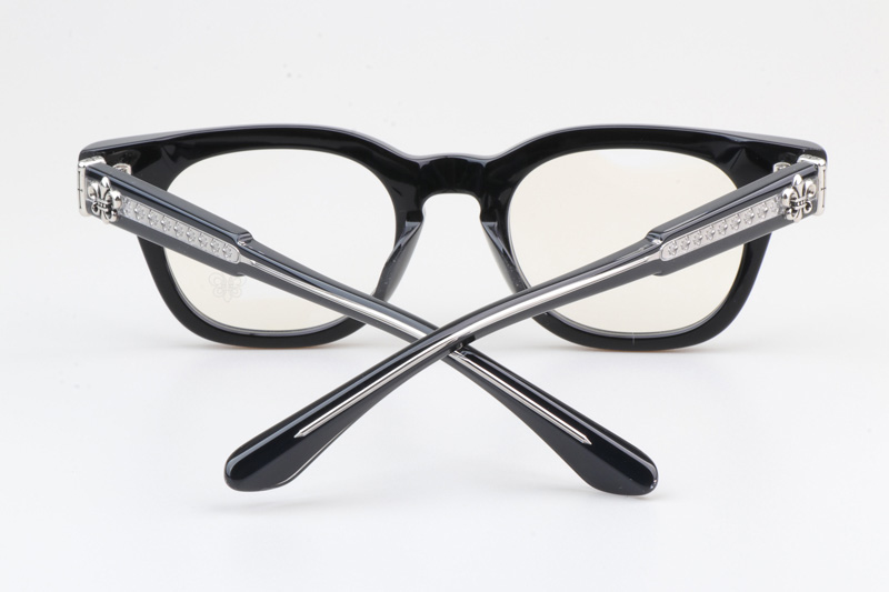 CH8204 Eyeglasses Black Silver