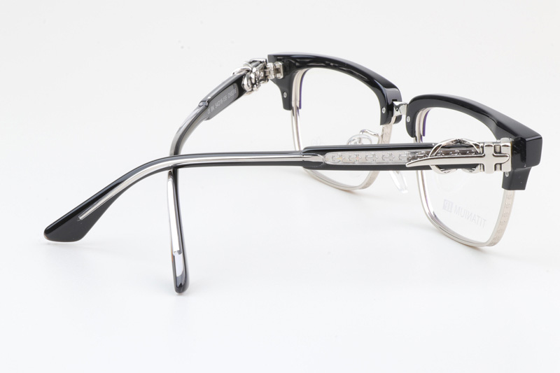 CH8206 Eyeglasses Black Silver