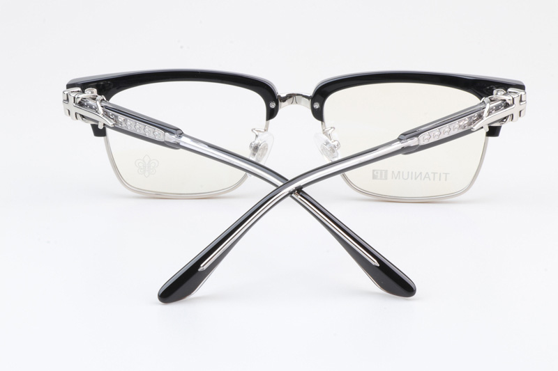 CH8206 Eyeglasses Black Silver