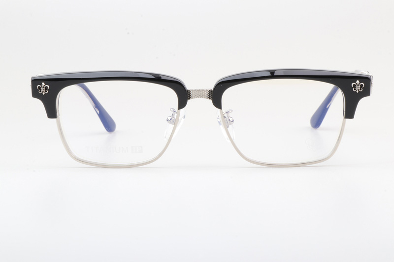 CH8206 Eyeglasses Black Silver