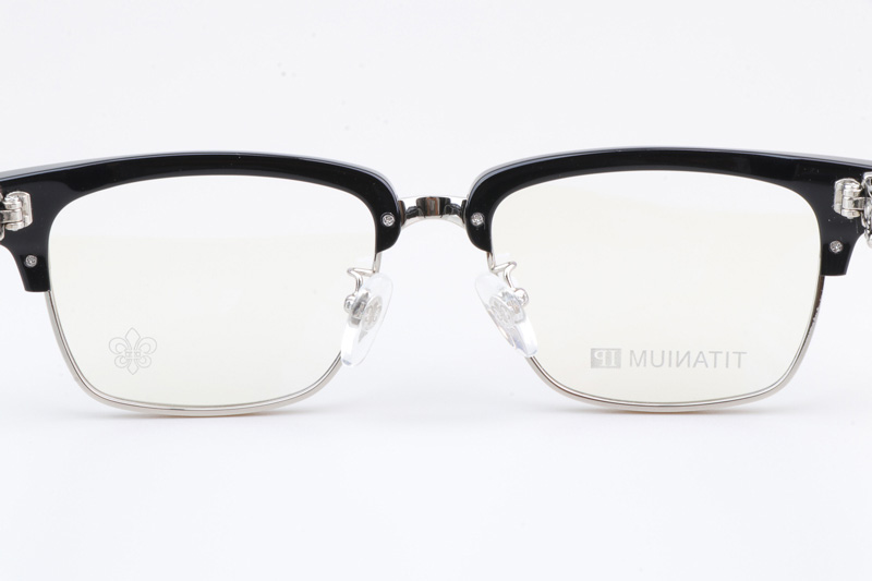 CH8206 Eyeglasses Black Silver