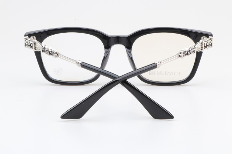 CH8214 Eyeglasses Black Silver