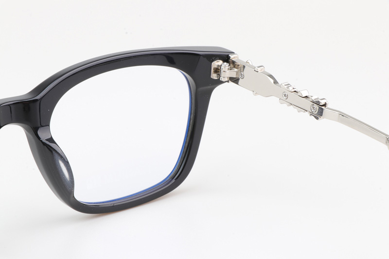 CH8214 Eyeglasses Black Silver