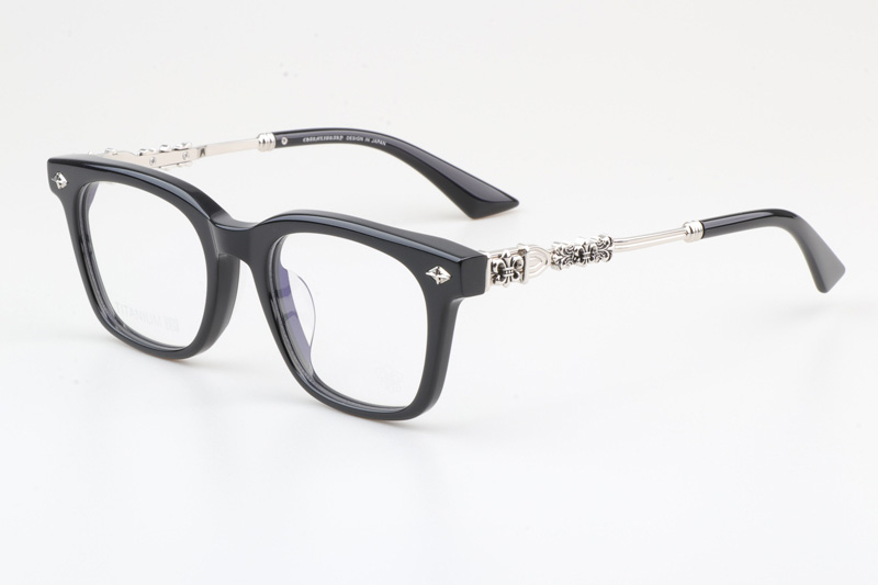 CH8214 Eyeglasses Black Silver