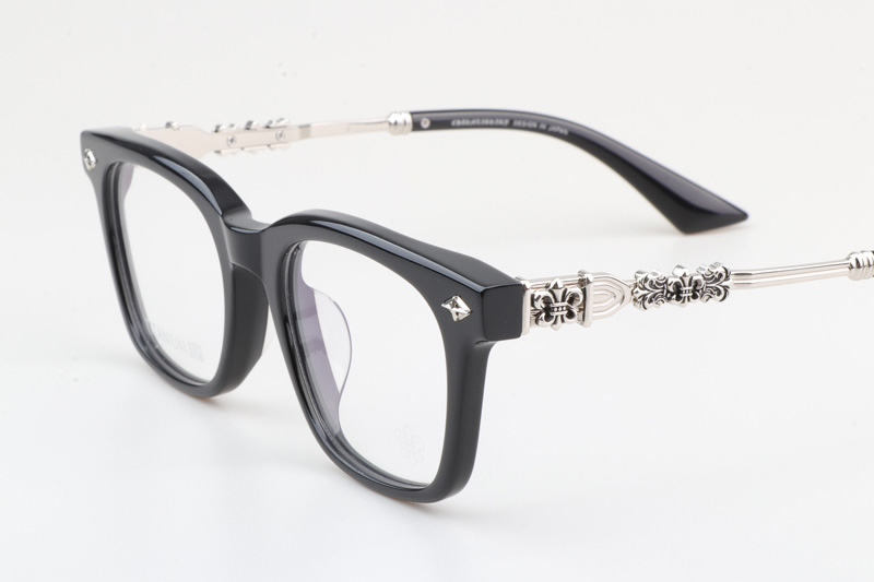 CH8214 Eyeglasses Black Silver