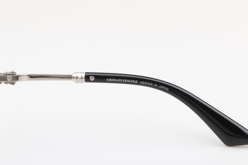 CH8214 Eyeglasses Black Silver