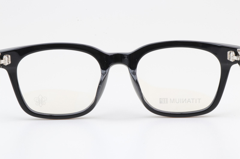 CH8214 Eyeglasses Black Silver