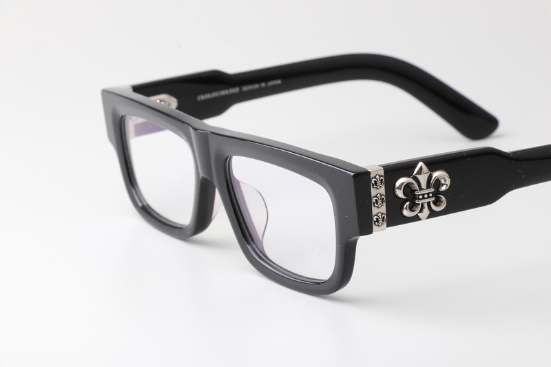 CH8216 Eyeglasses Black Silver