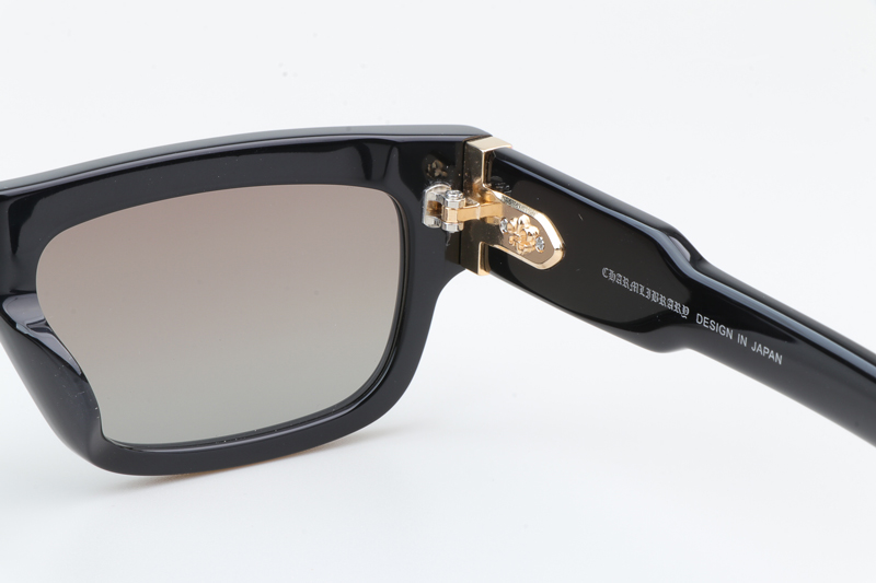 CH8216 Sunglasses Black Gold Gradient Brown