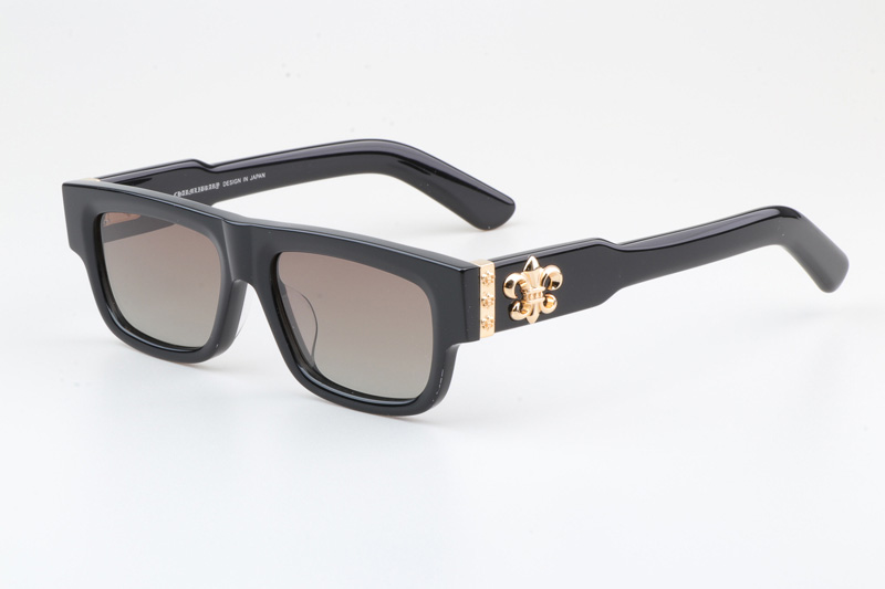 CH8216 Sunglasses Black Gold Gradient Brown