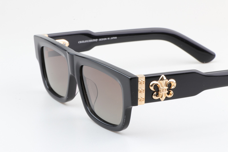 CH8216 Sunglasses Black Gold Gradient Brown