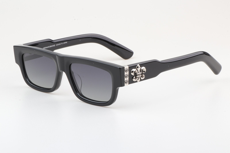 CH8216 Sunglasses Black Silver Gradient Gray