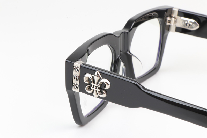 CH8217 Eyeglasses Black Silver