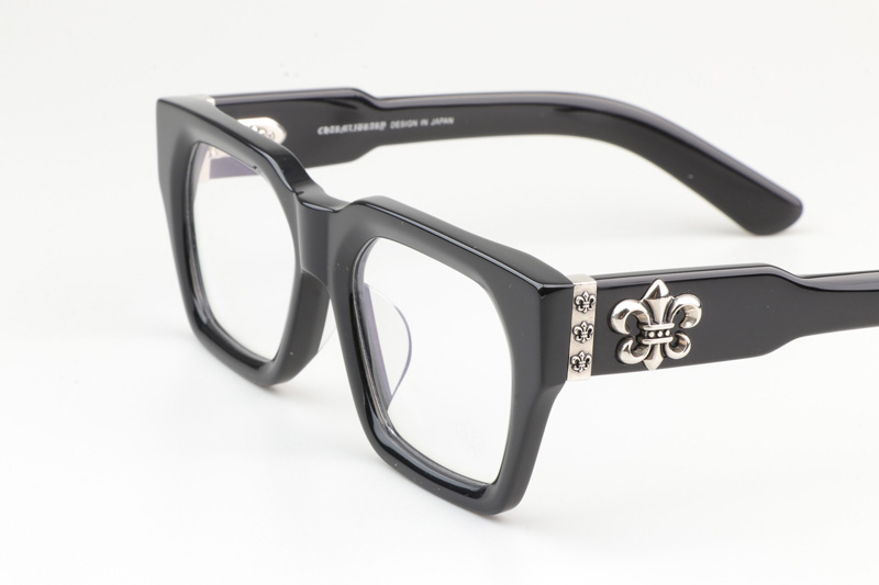 CH8217 Eyeglasses Black Silver