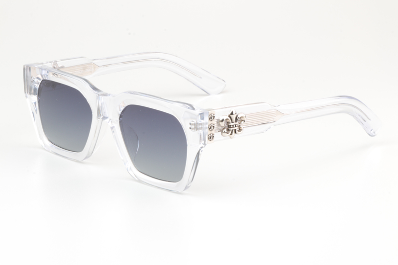 CH8217 Polarized Sunglasses Clear Gradient Gray