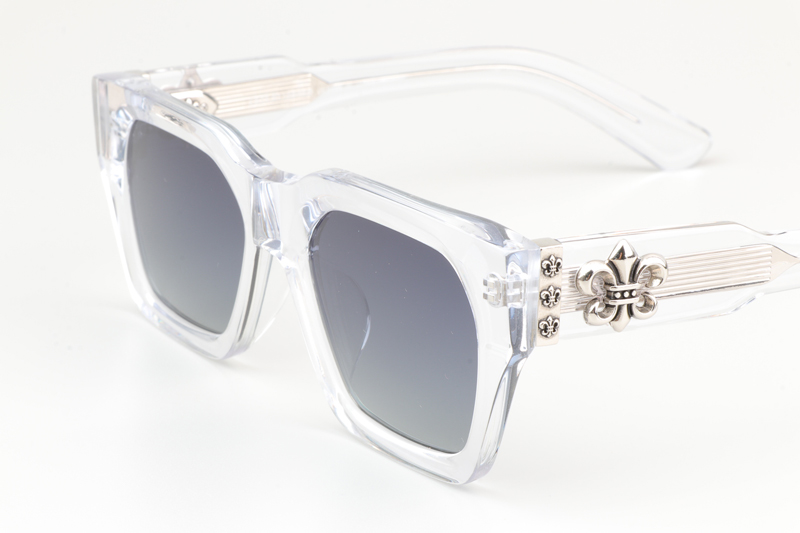 CH8217 Polarized Sunglasses Clear Gradient Gray