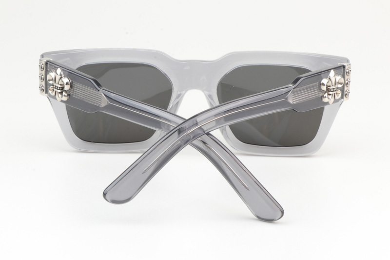 CH8217 Polarized Sunglasses Gray Clear Gray